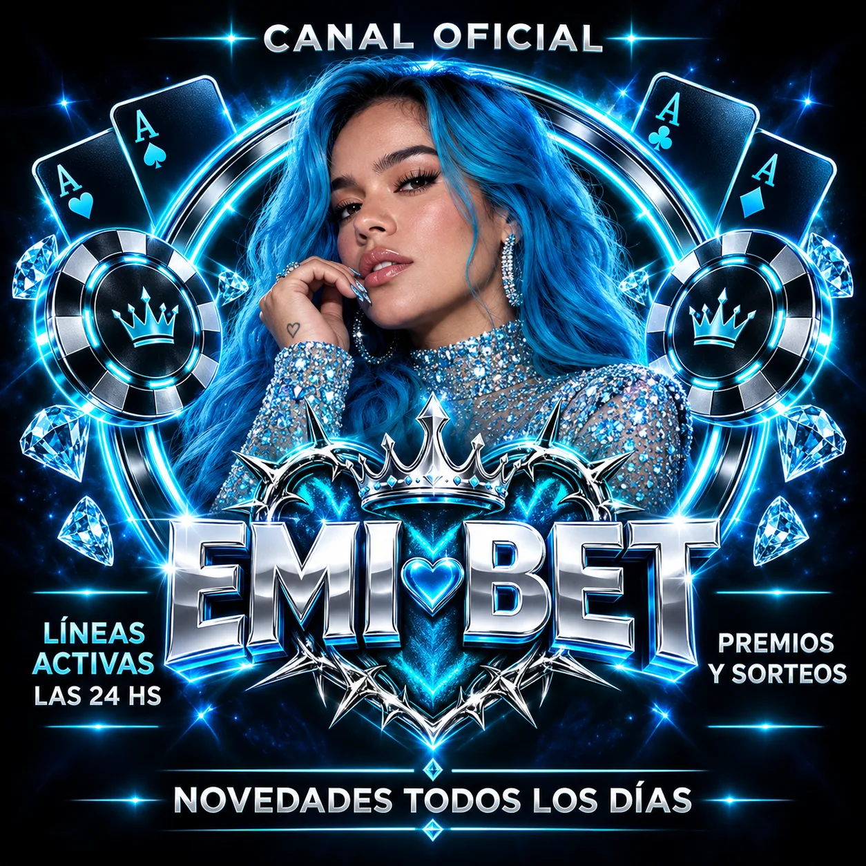 Canal oficial de Emi Bet: líneas activas las 24 horas, premios, sorteos y novedades